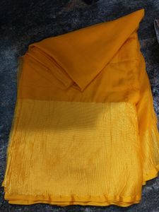 Mustard Saree Haldi- Ready