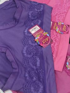 Colorful Lace Trim Panties