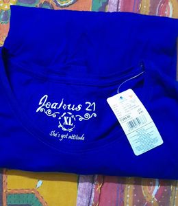 Brand: Jealous 21. XL. Stretchable. Fitted. Ladies Tshirt. Latest Fashion.