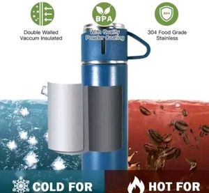 Stainless Steel Vaccum Flask  With 3 Cups - 500 Ml