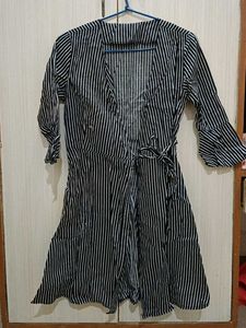 Mini tie up dress