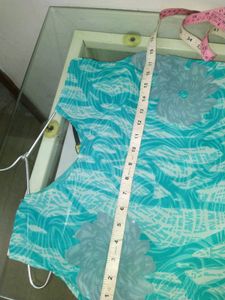 Stylish Teal Floral Dress