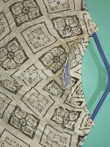 Patterned Wide Leg Pants