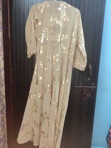 Elegant Floral Shrug+ Gown