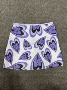 Purple Heart Mini Skirt