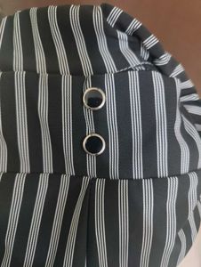 Striped High-Waisted Pants