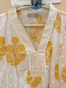 Cotton A-line Kurta