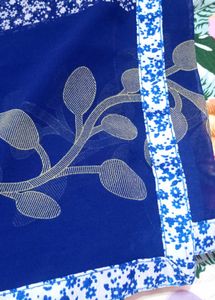 Blue Floral Saree