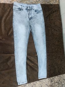Grey Distressed Jeans For Women