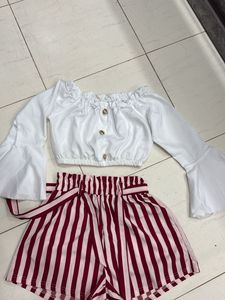 Stripped Short Set