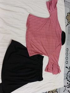 Pink Striped Co-ord Set