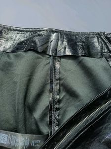 Sexy Mini Skirt Chic Black Faux Leather