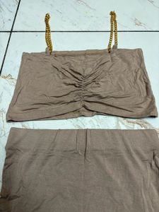 Black Chain Detail Set for girl made in Thailand
