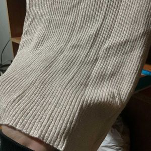 Ribbed Knit Twist-Front Top