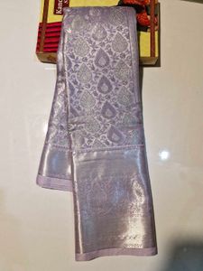 Lavender Kanjivaram Silk Saree
