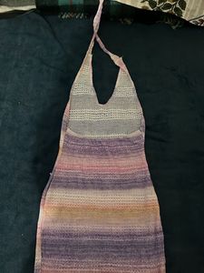 Striped Knit Mini Dress