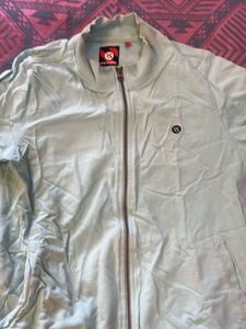 Light Blue Bomber Jacket