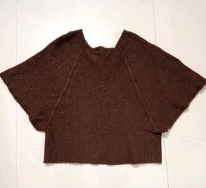 Shimmery Woolen Crepe Top