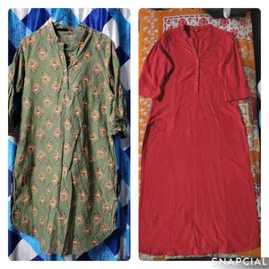 🌸 Two Elegant Pathani Kurtis On Sale!