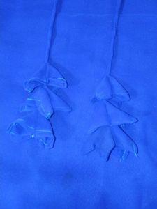 blue side tassels kurthi..