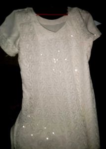 White Embroidered Kurta