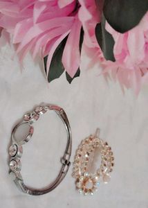bracelet and hair pin combo