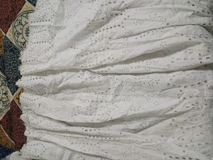 White Heavy Chickenkari Skirt