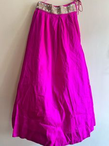 Pink Mirror Work Blouse