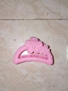 Cute Pink Flower Hair Clip