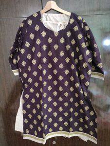 Kurta Salwar Set With Dupatta, 46inch