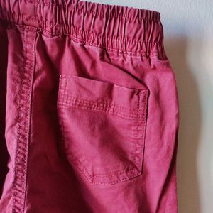 Blush Coloured Cotton Pants