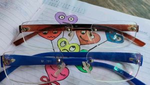 Blue And Brown Glasses Combo