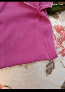 Crepe Kurta Set With Hand Embroidery