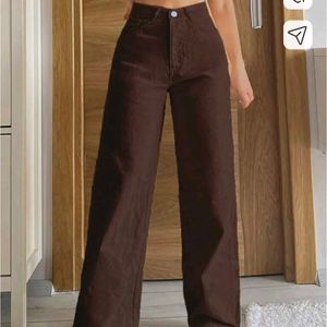 Brown Wide Leg Jeans