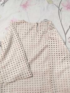 Beige Woven Top