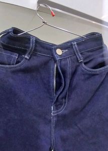 Knee Cut Denim Jeans