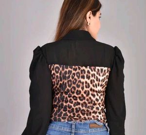 Animal Print Crop Top