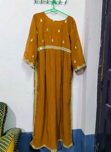 Elegant Embroidered Maxi Dress