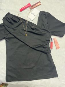 Chic Black Off-Shoulder Top