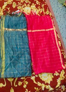 Dupattas -Grey & Pink