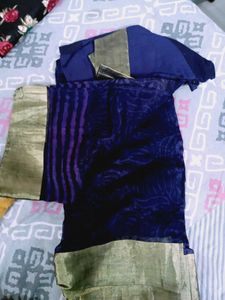 pure handloom chanderi batik print kaddi border