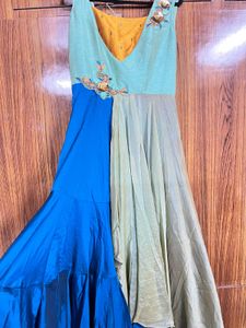 Elegant Colorblock Anarkali Kurta
