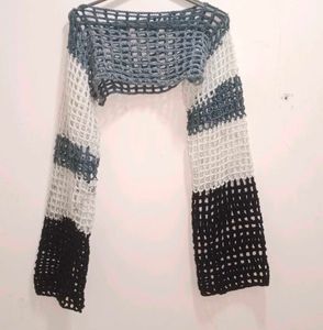 Handmade Crochet Ombre Shrug Sleeves