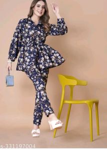 Trendy Women Tops And Bottom Set