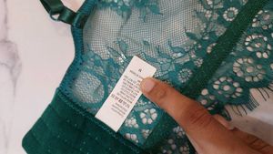 Teal Lace Bralette..size M