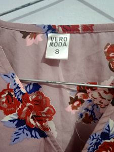 Crop Top With Flared Sleeves