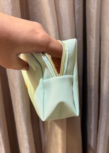 Mint Green &amp; Gold Personalised Pouch