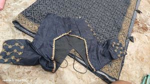 Elegant Grey Saree with Blouse