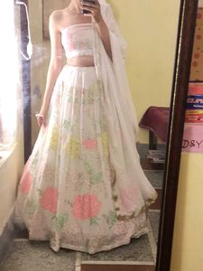 Cutest White Lehenga