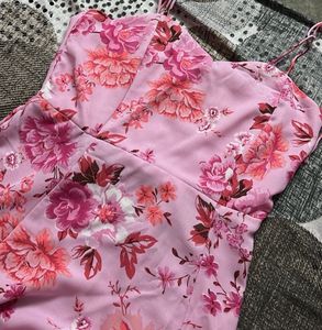 Floral Printed Midi Sundress (S)